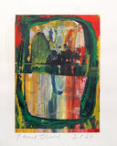 Pavel Šmíd – sítotiskový monotyp – náhled tisku