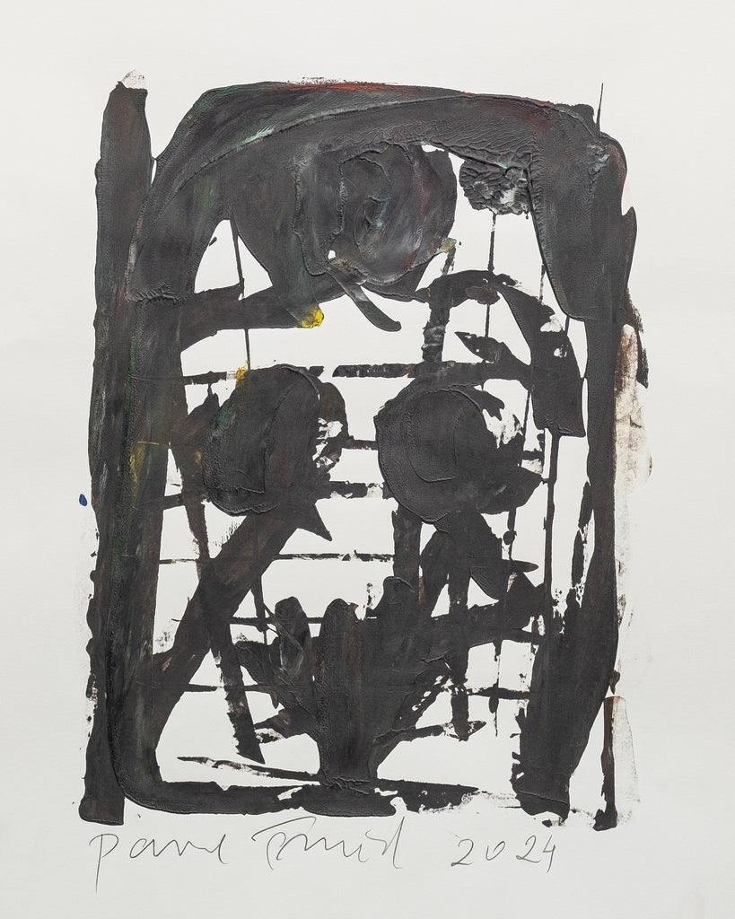 Pavel Šmíd – sítotiskový monotyp – náhled tisku