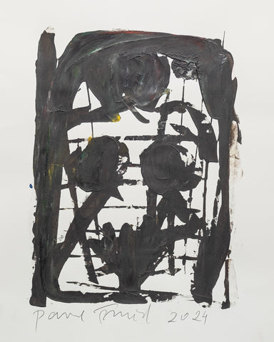 Pavel Šmíd – sítotiskový monotyp – náhled tisku