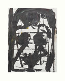 Pavel Šmíd – sítotiskový monotyp – náhled tisku s paspartou