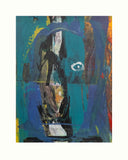 Pavel Šmíd – sítotiskový monotyp – náhled tisku s paspartou