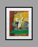 Pavel Šmíd – sítotiskový monotyp – náhled tisku v rámu