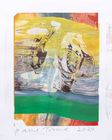 Pavel Šmíd – sítotiskový monotyp – náhled tisku