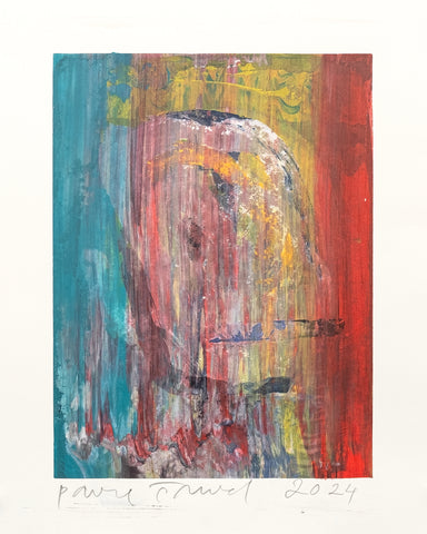 Pavel Šmíd – sítotiskový monotyp – náhled tisku