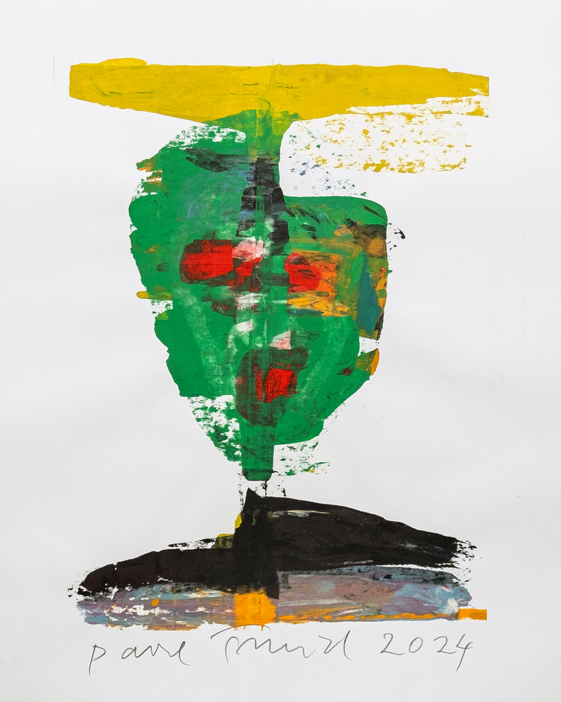 Pavel Šmíd – sítotiskový monotyp – náhled tisku