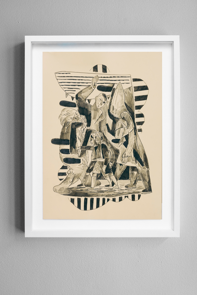 Kresba Davida Böhma a Jirky Franty v rámu – Poster 44