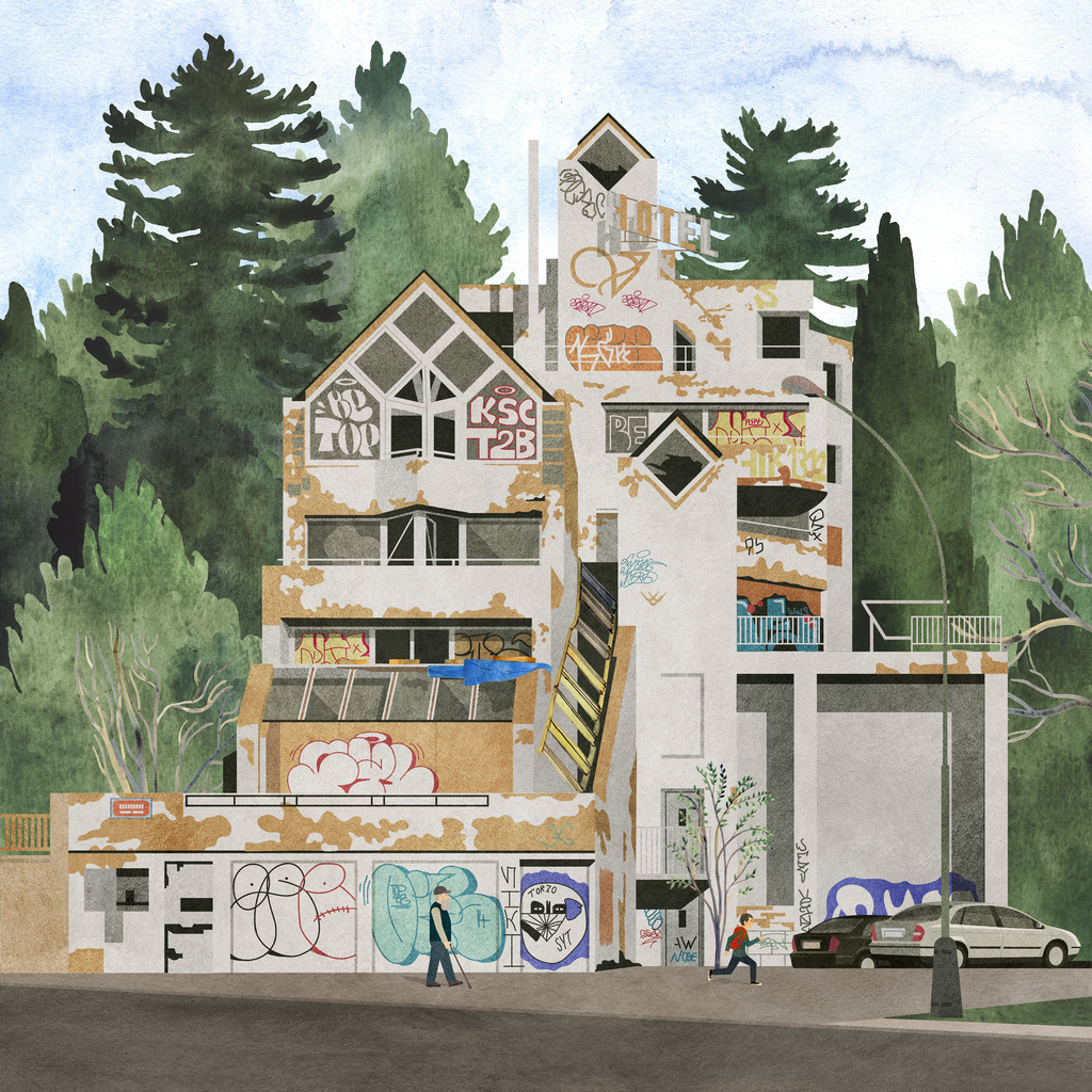 Tisk ilustrace – Hotel Vaníček – náhled