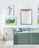 Krištof Kintera – Nobody – giclée tisk v černém rámu na zdi..