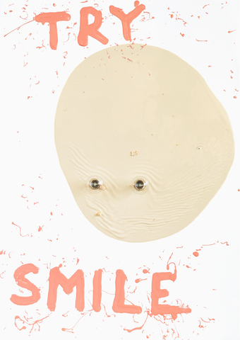 Krištof Kintera – Try smile – giclée tisk, náhled.