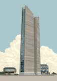 Tisk ilustrace – Ventilační věž Strahov – náhled