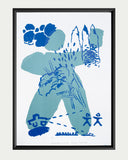 Vladimir 518 : 1046-zarámovaný sítotisk v černém rámu