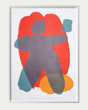 Vladimir 518 : 1050-zarámovaný sítotisk v bílém rámu