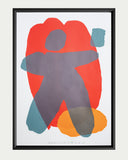 Vladimir 518 : 1050-zarámovaný sítotisk v černém rámu