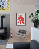 Vladimir 518 : 1062-zarámovaný sítotisk v interiéru 