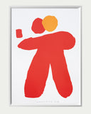 Vladimir 518 : 1065-zarámovaný sítotisk v bílém rámu 