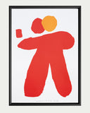 Vladimir 518 : 1065-zarámovaný sítotisk v černém rámu